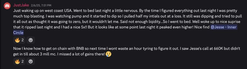 Community member win celebration